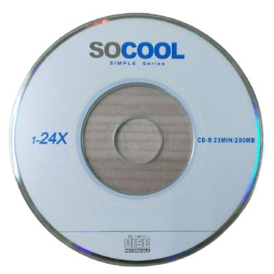 SOCOOL 8cm CD-R 24X 210MB/24MIN 10片